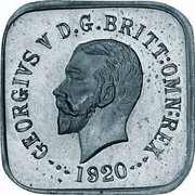 Australia Half Penny George V Kookaburra Pattern - Type 1 1920  Pattern KM# Pn13a GEORGIVS V D G BRITT OMN REX 1920 coin obverse Australia Half Penny George V Kookaburra Pattern - Type 1 1920  Pattern KM# Pn13a GEORGIVS V D G BRITT OMN REX 1920 coin obverse