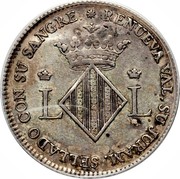 Spain Real Fernando VII Valencia 1809 LL KM# 80 RENUEVA VAL SU JURAM SELLADO CON SU SANGRE coin reverse Spain Real Fernando VII Valencia 1809 LL KM# 80 RENUEVA VAL SU JURAM SELLADO CON SU SANGRE coin reverse