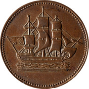Canada 1/2 Penny Ships - Colonies & Commerce 1830-1835 - coin obverse Canada 1/2 Penny Ships - Colonies & Commerce 1830-1835 - coin obverse
