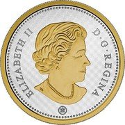 Canada 10 Cents Big Coin Series Bluenose 2015 Proof KM# 1946 ELIZABETH II D G REGINA coin obverse