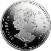 Canada 10 Cents Coloured Big Coin Series Bluenose 2016 Proof KM# 2073 ELIZABETH II D G REGINA coin obverse Canada 10 Cents Coloured Big Coin Series Bluenose 2016 Proof KM# 2073 ELIZABETH II D G REGINA coin obverse