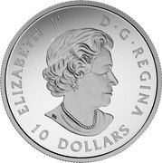 Canada 10 Dollars Kayaking on the River 2017 Matte Proof ELIZABETH II D ∙ G ∙ REGINA 10 DOLLARS coin obverse Canada 10 Dollars Kayaking on the River 2017 Matte Proof ELIZABETH II D ∙ G ∙ REGINA 10 DOLLARS coin obverse