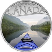 Canada 10 Dollars Kayaking on the River 2017 Matte Proof 1867 2017 CANADA coin reverse Canada 10 Dollars Kayaking on the River 2017 Matte Proof 1867 2017 CANADA coin reverse