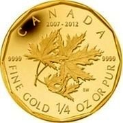 Canada 10 Dollars Three maple leaves 2012 Proof KM# 1211 CANADA FINE GOLD 1/4 OZ OR PUR 9999 9999 2007 - 2012 coin reverse Canada 10 Dollars Three maple leaves 2012 Proof KM# 1211 CANADA FINE GOLD 1/4 OZ OR PUR 9999 9999 2007 - 2012 coin reverse