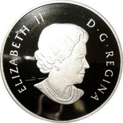 Canada 10 Dollars Wondrous West 2015 KM# C1859 ELIZABETH II D G REGINA coin obverse Canada 10 Dollars Wondrous West 2015 KM# C1859 ELIZABETH II D G REGINA coin obverse