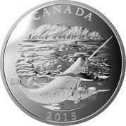 Canada 125 Dollars Conservation Series - The Narwhal 2015 Proof CANADA 2015 coin reverse Canada 125 Dollars Conservation Series - The Narwhal 2015 Proof CANADA 2015 coin reverse