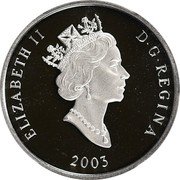 Canada 150 Dollars Atlantic Walrus 2003 Proof KM# 1103 ELIZABETH II D G REGINA 2003 coin obverse
