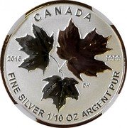 Canada 2 Dollars Maple Leaf A Historic Reign 2016 Proof KM# 2091 CANADA 2016 9999 FINE SILVER 1/10 OZ ARGENT PUR coin reverse Canada 2 Dollars Maple Leaf A Historic Reign 2016 Proof KM# 2091 CANADA 2016 9999 FINE SILVER 1/10 OZ ARGENT PUR coin reverse