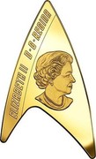 Canada 200 Dollars Star Trek Delta Shaped 2016 Proof KM# 2152 ELIZABETH II D G REGINA coin obverse Canada 200 Dollars Star Trek Delta Shaped 2016 Proof KM# 2152 ELIZABETH II D G REGINA coin obverse