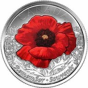 Canada 25 Cents Remembrance 2015 KM# 1852.2 CANADA REMEMBER ∙ SOUVENIR coin reverse Canada 25 Cents Remembrance 2015 KM# 1852.2 CANADA REMEMBER ∙ SOUVENIR coin reverse