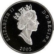 Canada 300 Dollars Atlantic Walrus 2003 Proof KM# 1104 ELIZABETH II D G REGINA 2003 coin obverse