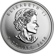 Canada 5 Dollars Five Blessings 2016 KM# A1728 ELIZABETH II 5 DOLLARS 2014 coin obverse Canada 5 Dollars Five Blessings 2016 KM# A1728 ELIZABETH II 5 DOLLARS 2014 coin obverse