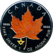 Canada 5 Dollars Maple leaf (Orange) 2007 Proof KM# 729 CANADA 9999 9999 FINE SILVER 1 OZ ARGENT PUR coin reverse Canada 5 Dollars Maple leaf (Orange) 2007 Proof KM# 729 CANADA 9999 9999 FINE SILVER 1 OZ ARGENT PUR coin reverse