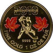 Canada 50 Dollars Vancouver Olympics 2010 KM# 1029a 2010 9999 FINE GOLD 1 OZ OR PUR coin reverse Canada 50 Dollars Vancouver Olympics 2010 KM# 1029a 2010 9999 FINE GOLD 1 OZ OR PUR coin reverse