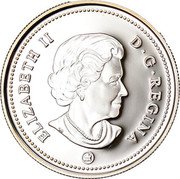 Canada Dollar Anniversary of Quebec City 2008 Proof KM# 785 ELIZABETH II D ∙ G ∙ REGINA coin obverse