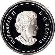 Canada Dollar First French settlement in America 2004 Proof KM# 512 ELIZABETH II D ∙ G ∙ REGINA coin obverse