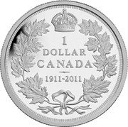 Canada Dollar George V 2011 Proof KM# 1112 1 DOLLAR CANADA 1911-2011 coin reverse Canada Dollar George V 2011 Proof KM# 1112 1 DOLLAR CANADA 1911-2011 coin reverse