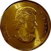 Canada Dollar Goose in flight 2004 Proof KM# 1287 ELIZABETH II D G REGINA coin obverse