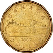 Canada Dollar Loonie 2007 Maple leaf KM# 495 CANADA 2012 RRC DOLLAR coin reverse Canada Dollar Loonie 2007 Maple leaf KM# 495 CANADA 2012 RRC DOLLAR coin reverse
