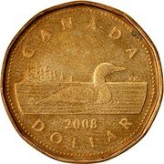 Canada Dollar Loonie 2008 Maple leaf KM# 495 CANADA 2012 RRC DOLLAR coin reverse