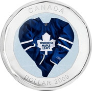 Canada Dollar Toronto Maple Leafs 2009 KM# 855 CANADA DOLLAR 2009 coin reverse Canada Dollar Toronto Maple Leafs 2009 KM# 855 CANADA DOLLAR 2009 coin reverse