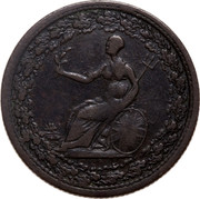 Canada Half Penny Spread Eagle Token 1815 Сounterclockwise wreath - coin obverse Canada Half Penny Spread Eagle Token 1815 Сounterclockwise wreath - coin obverse