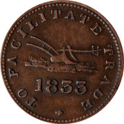 Canada Half Penny Token To Facilitate Trade 1833 UC-12B1 TO FACILITATE TRADE coin reverse Canada Half Penny Token To Facilitate Trade 1833 UC-12B1 TO FACILITATE TRADE coin reverse