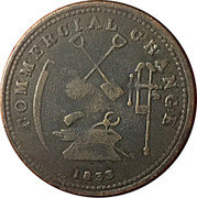Canada Halfpenny Token Commercial Change 1833 COMMERCIAL CHANGE 1833 coin reverse Canada Halfpenny Token Commercial Change 1833 COMMERCIAL CHANGE 1833 coin reverse