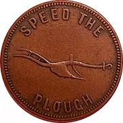 Canada Penny E.L. Lydiard Francis Longworth (1859-1860) SPEED THE PLOUGH coin reverse Canada Penny E.L. Lydiard Francis Longworth (1859-1860) SPEED THE PLOUGH coin reverse