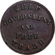 Canada Penny Self government and free trade 1855 SELF GOVERNMENT AND FREE TRADE coin reverse Canada Penny Self government and free trade 1855 SELF GOVERNMENT AND FREE TRADE coin reverse