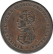 Canada Penny Token Wellington - Cossack ND VIMIERA ∙ TALAVERA ∙ BUSACO ∙ BADAJOZ ∙ SALAMANCA + coin obverse Canada Penny Token Wellington - Cossack ND VIMIERA ∙ TALAVERA ∙ BUSACO ∙ BADAJOZ ∙ SALAMANCA + coin obverse