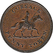 Canada Penny Token Wellington - Cossack ND COSSACK PENNY TOKEN coin reverse Canada Penny Token Wellington - Cossack ND COSSACK PENNY TOKEN coin reverse