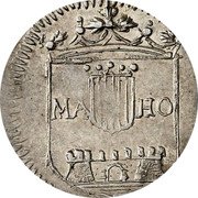 Spain 0.5 Real (Carol IV) MA HO coin reverse