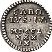 Spain 0.5 Real (Carolvs IV divuite) CAROLVS IV MDCCLXXXIX coin reverse