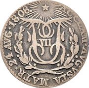 Spain 0.5 Real (Ferdin VII) ACCLAM AVGVSTA MATR 24 AVG 1808 coin reverse Spain 0.5 Real (Ferdin VII) ACCLAM AVGVSTA MATR 24 AVG 1808 coin reverse