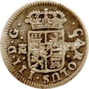Spain 1/2 Real (Carlos III) KM# 395.1 CAROLUS III D G M PJ coin obverse Spain 1/2 Real (Carlos III) KM# 395.1 CAROLUS III D G M PJ coin obverse