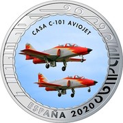 Spain 1,5 Euro History of Aviation - CASA C-101 Aviojet 2020 ♔M ESPAÑA 2020 CASA C-101 AVIOJET coin obverse Spain 1,5 Euro History of Aviation - CASA C-101 Aviojet 2020 ♔M ESPAÑA 2020 CASA C-101 AVIOJET coin obverse