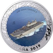 Spain 1,5 Euro LHD Juan Carlos I. Series III 2019 ♔M M LHD JUAN CARLOS I ESPAÑA 2019 coin obverse Spain 1,5 Euro LHD Juan Carlos I. Series III 2019 ♔M M LHD JUAN CARLOS I ESPAÑA 2019 coin obverse
