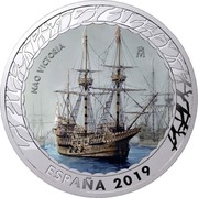 Spain 1,5 Euro Nao Victoria. Series IV 2019 ♔M M NAO VICTORIA ESPAÑA 2019 coin obverse Spain 1,5 Euro Nao Victoria. Series IV 2019 ♔M M NAO VICTORIA ESPAÑA 2019 coin obverse