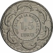 Spain 1,5 Euro Navio Spanish- Series I 2018 ♔M HISTORIA DE LA NAVEGACION 1,5 EURO coin reverse Spain 1,5 Euro Navio Spanish- Series I 2018 ♔M HISTORIA DE LA NAVEGACION 1,5 EURO coin reverse