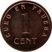 Spain 1 Cent Churriana 1998 X# ME61 EURO EN PRUEBA 1 CENT coin obverse