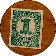 Spain 1 Centimo (Numeral) REPUBLICA ESPAÑOLA 1 CENTIMO CORREOS coin obverse Spain 1 Centimo (Numeral) REPUBLICA ESPAÑOLA 1 CENTIMO CORREOS coin obverse