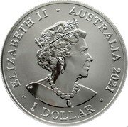 Australia 1 Dollar Super Pit 2021 P ELIZABETH II AUSTRALIA 1 DOLLAR coin obverse Australia 1 Dollar Super Pit 2021 P ELIZABETH II AUSTRALIA 1 DOLLAR coin obverse