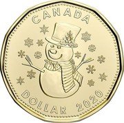 Canada Dollar Holiday Gift 2020 CANADA DOLLAR 2020 coin reverse Canada Dollar Holiday Gift 2020 CANADA DOLLAR 2020 coin reverse