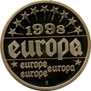 Spain Ecu Alfonso XII 1998  1998 EUROPA EUROPE EUROPE EUROPA coin reverse Spain Ecu Alfonso XII 1998  1998 EUROPA EUROPE EUROPE EUROPA coin reverse