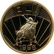 Spain Ecu Jacint Verdaguer 1996 ECU 1996 coin reverse Spain Ecu Jacint Verdaguer 1996 ECU 1996 coin reverse
