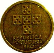 Portugal 1 Escudo Pattern 1980  REPUBLICA PORTUGUESA 1980 coin obverse Portugal 1 Escudo Pattern 1980  REPUBLICA PORTUGUESA 1980 coin obverse