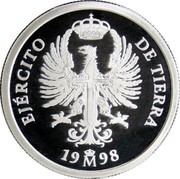 Spain 1 Euro Army 1998 X# ME57 EJÉRCITO DE TIERRA 19 98 coin reverse