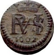 Spain 1 Maravedi (Segovia Acueduct) 1601 coin obverse Spain 1 Maravedi (Segovia Acueduct) 1601 coin obverse