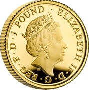 UK 1 Pound Britannia and the Lion 2021 ELIZABETH II D G REG F D 1 POUND JC coin obverse UK 1 Pound Britannia and the Lion 2021 ELIZABETH II D G REG F D 1 POUND JC coin obverse